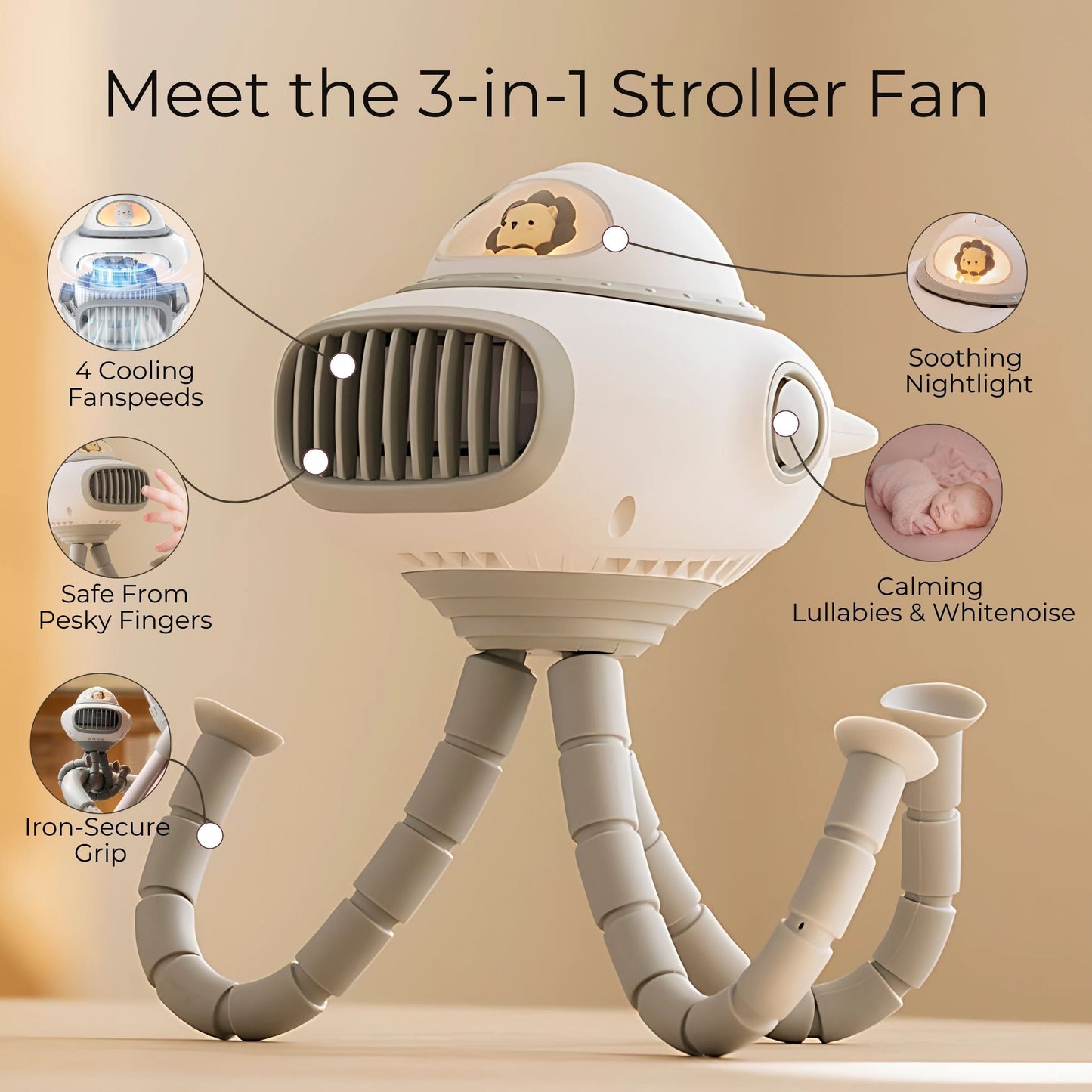 Green 3-in-1 Baby Fan (Limited Edition)