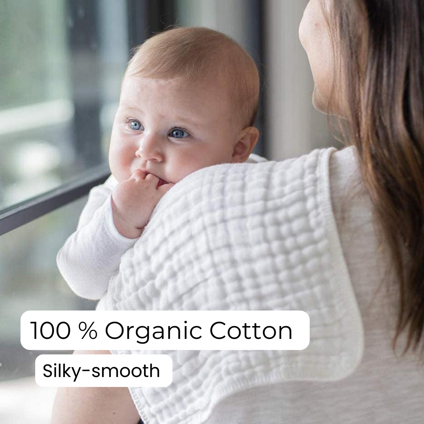 Organic Cotton Muslin Burp Cloths (3PK)