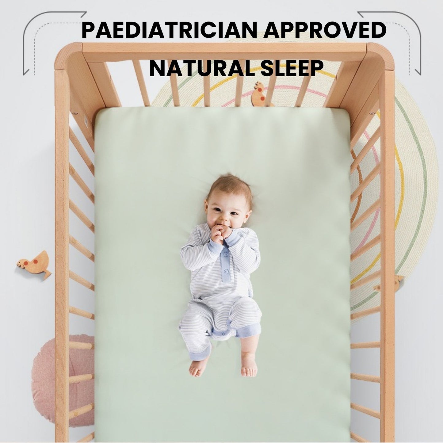 Oak Convertible Cot