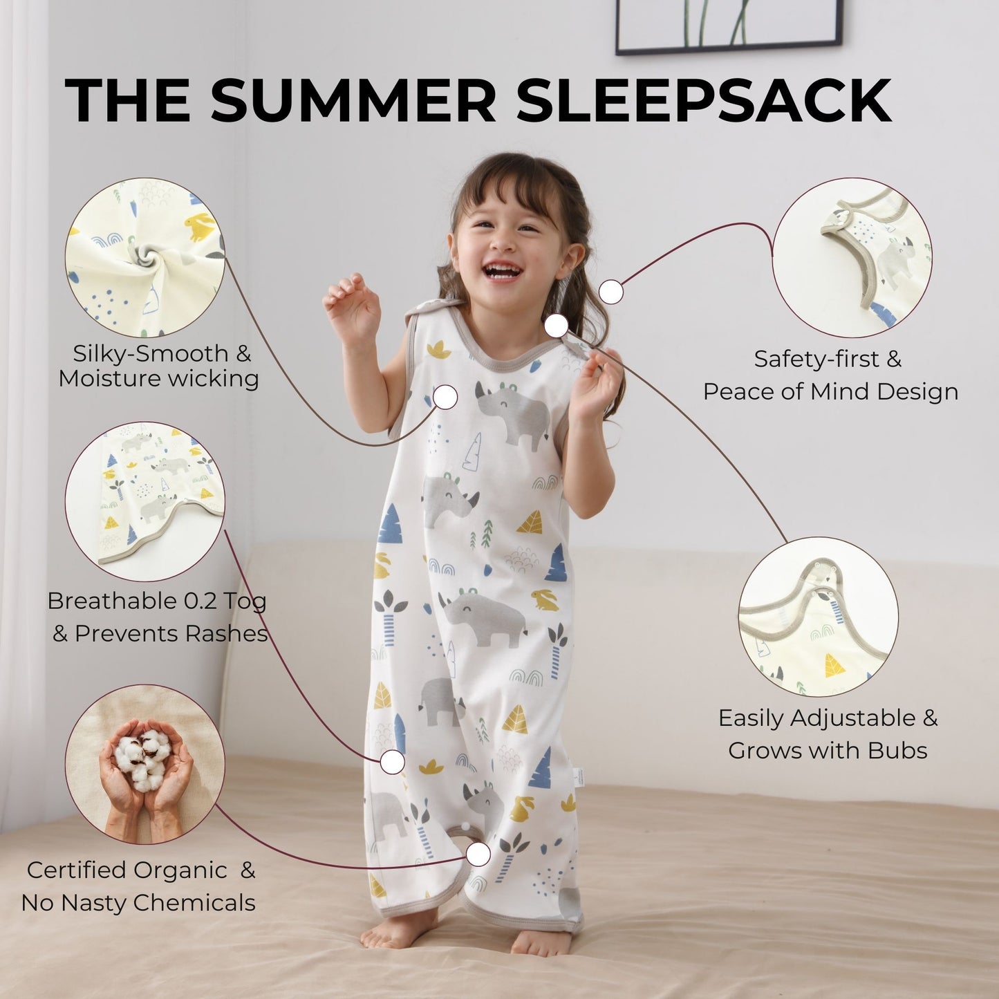0.2 Tog Summer Sleep Sack
